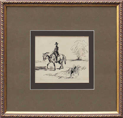 Рудаков Константин Иванович. Всадник. Книжная иллюстрация 